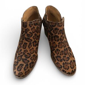 Fergie Leopard Print Ankle Booties